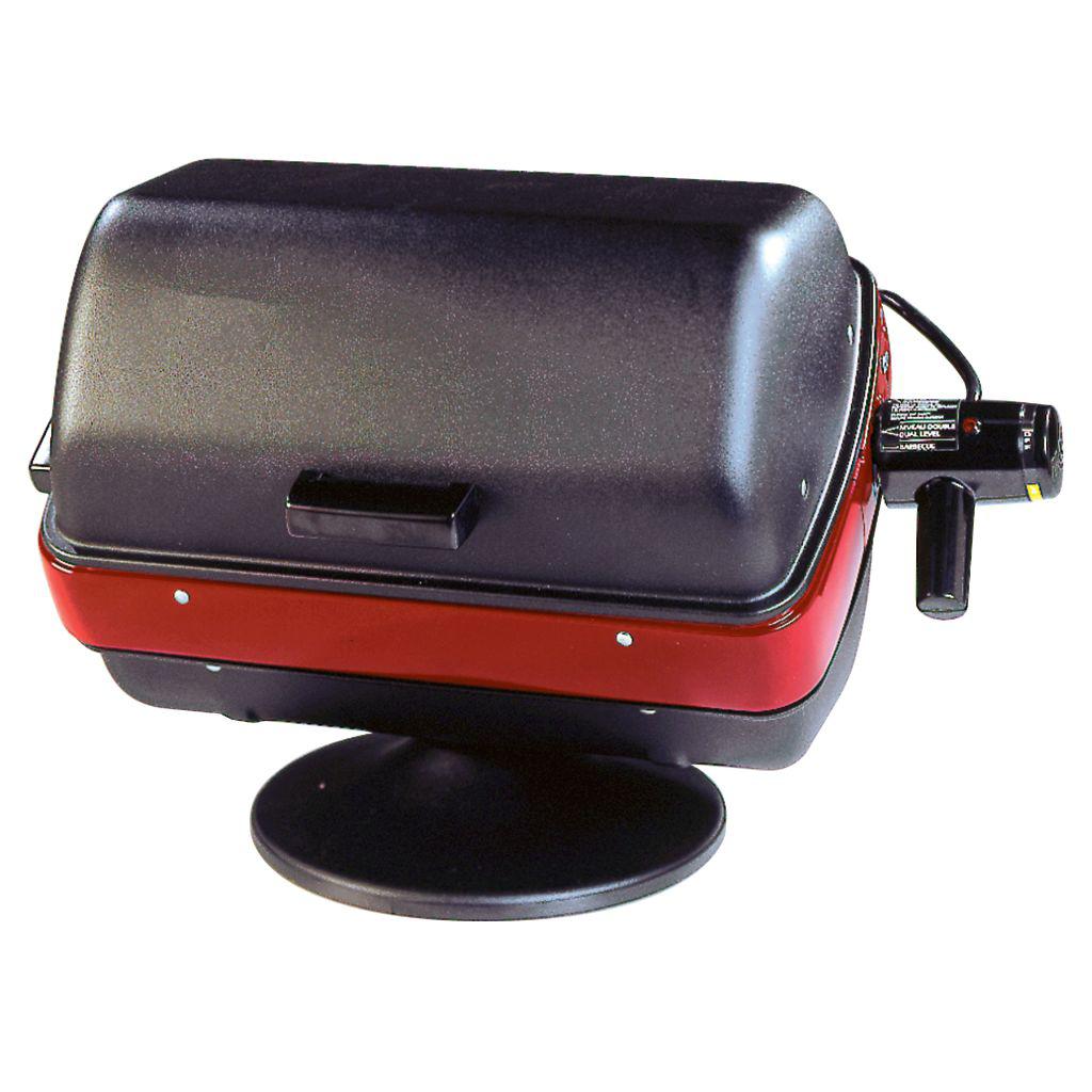 Americana 27-Inch Electric Tabletop Grill - Compact Black BBQ with 3-Position Heating Element