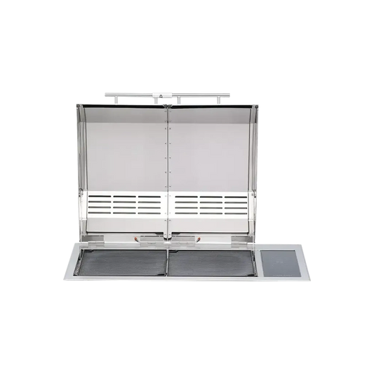 Kenyon Texan 30-Inch Built-In Electric Grill - 240V Split-Lid with Touch Controls