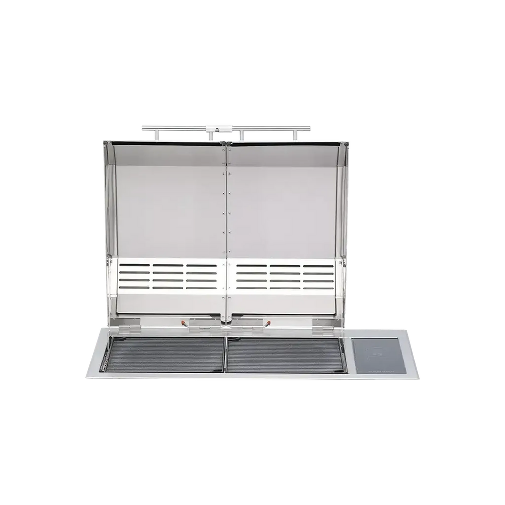 Kenyon Texan 30-Inch Built-In Electric Grill - 240V Split-Lid with Precision Touch Controls