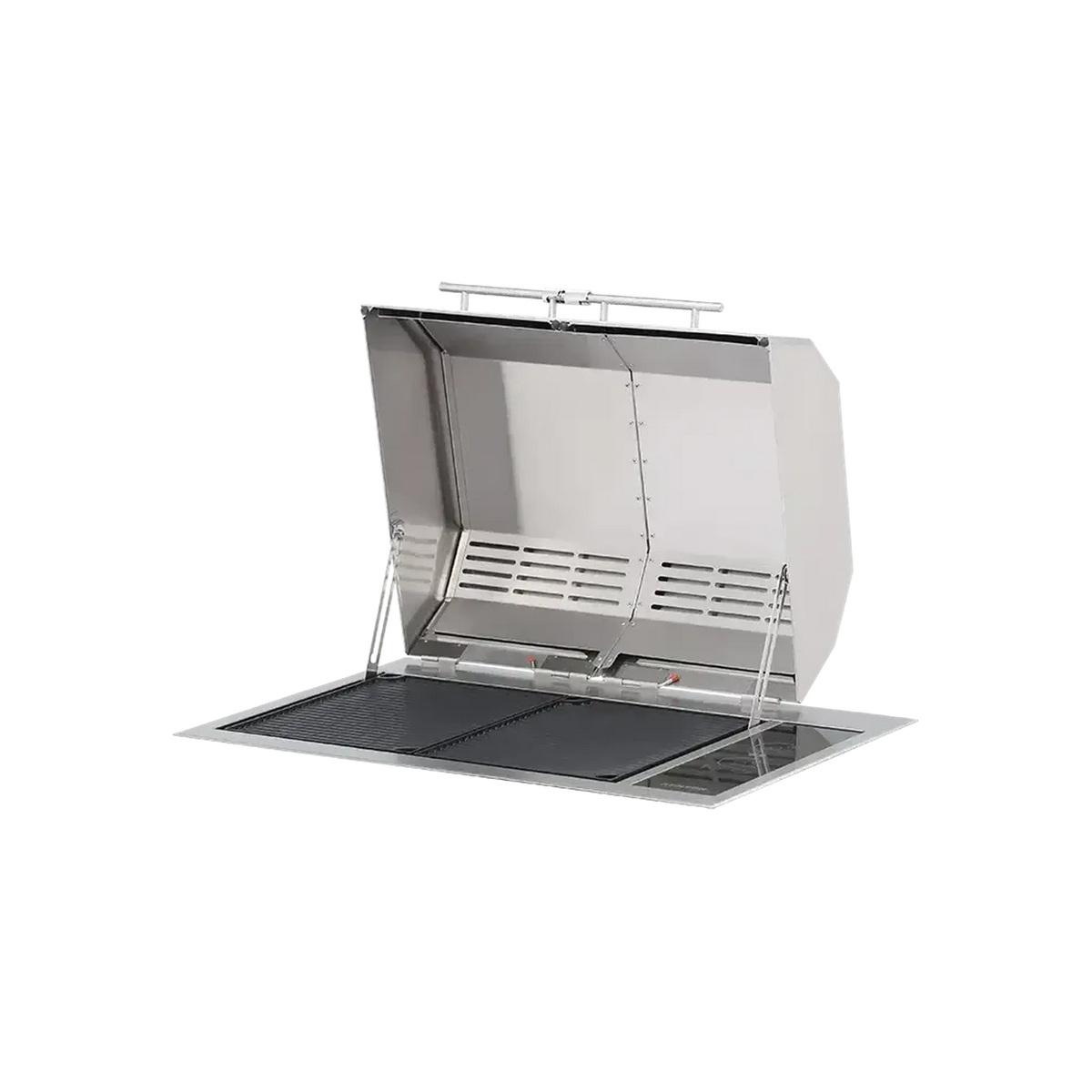 Kenyon Texan 30-Inch Built-In Electric Grill - 2-Burner Split-Lid with Touch Controls