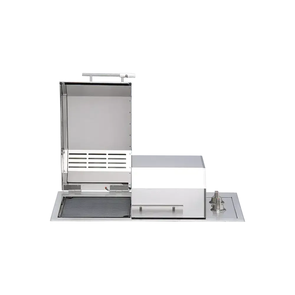 Kenyon Texan 30-Inch Built-In Electric Grill - 240V Split-Lid with Precision Knob Control