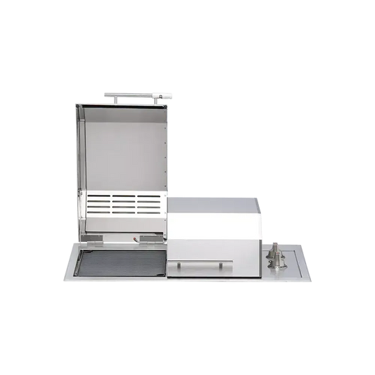 Kenyon Texan 30-Inch Built-In Electric Grill - 240V Split-Lid with Precision Knob Control