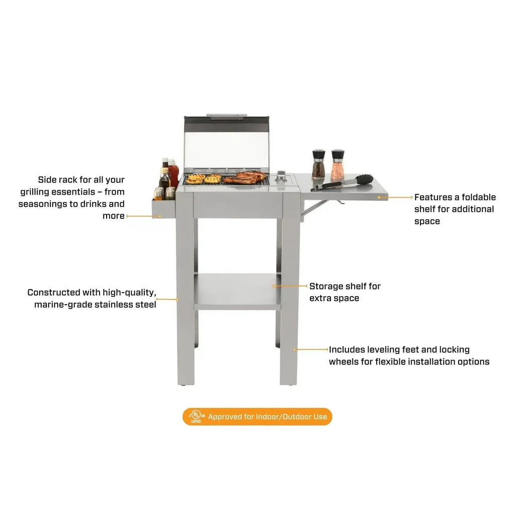 Kenyon City 40-Inch 120V Portable Electric Grill - Premium Freestanding Outdoor Cooking