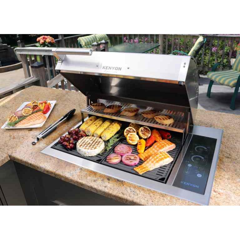 Kenyon Signature 30-Inch 2-Burner Built-In Electric Grill - 240V with IntelliKEN Touch Control