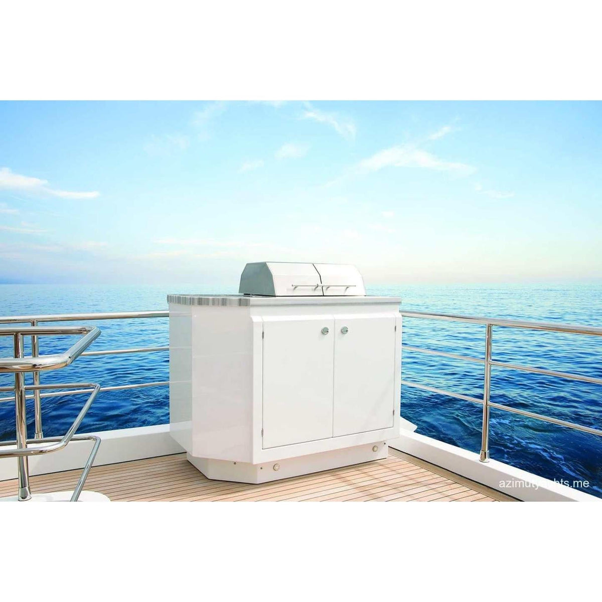 Kenyon Texan 30-Inch Built-In Electric Grill - 2-Burner Split-Lid with Touch Controls
