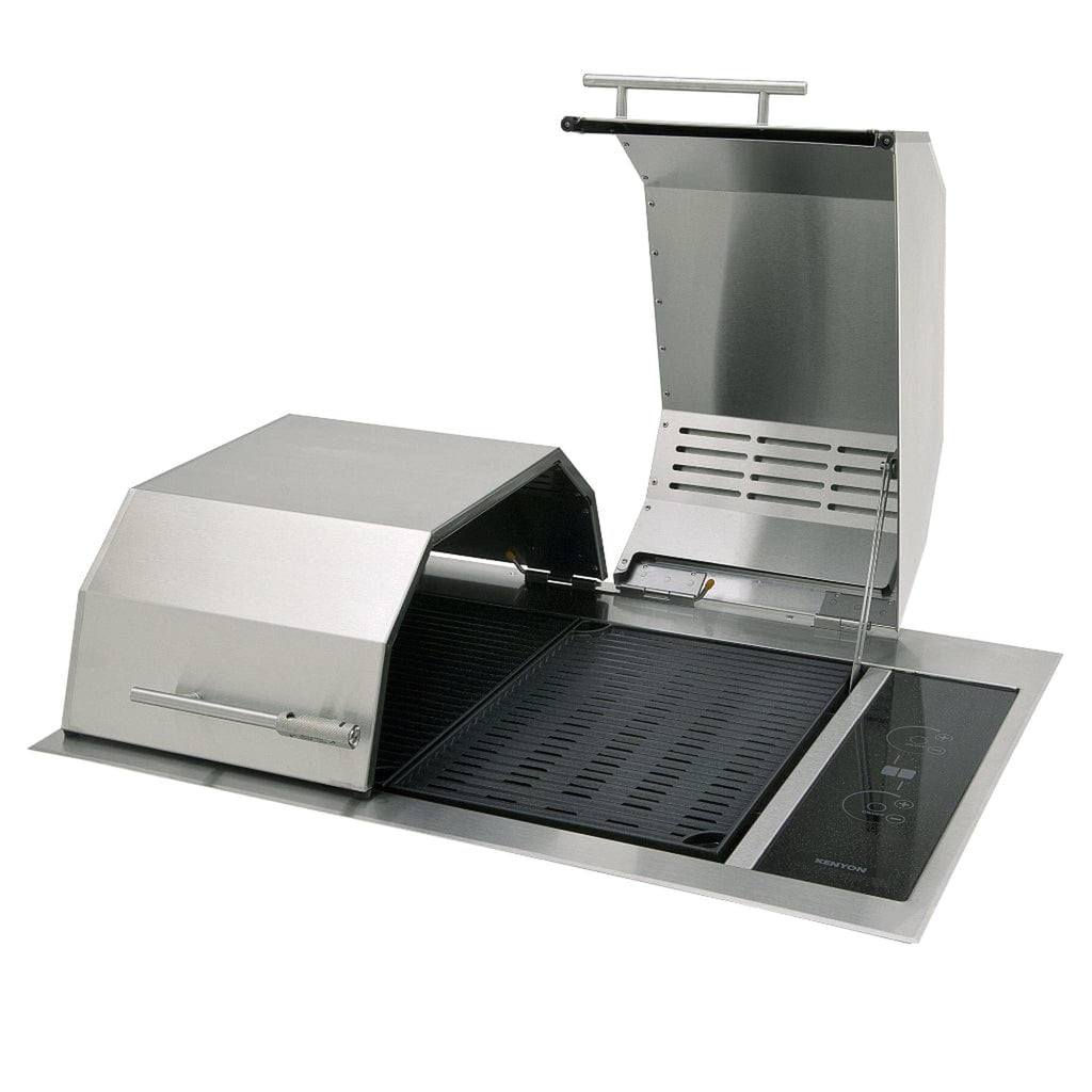 Kenyon Texan 30-Inch Built-In Electric Grill - 2-Burner Split-Lid with Touch Controls