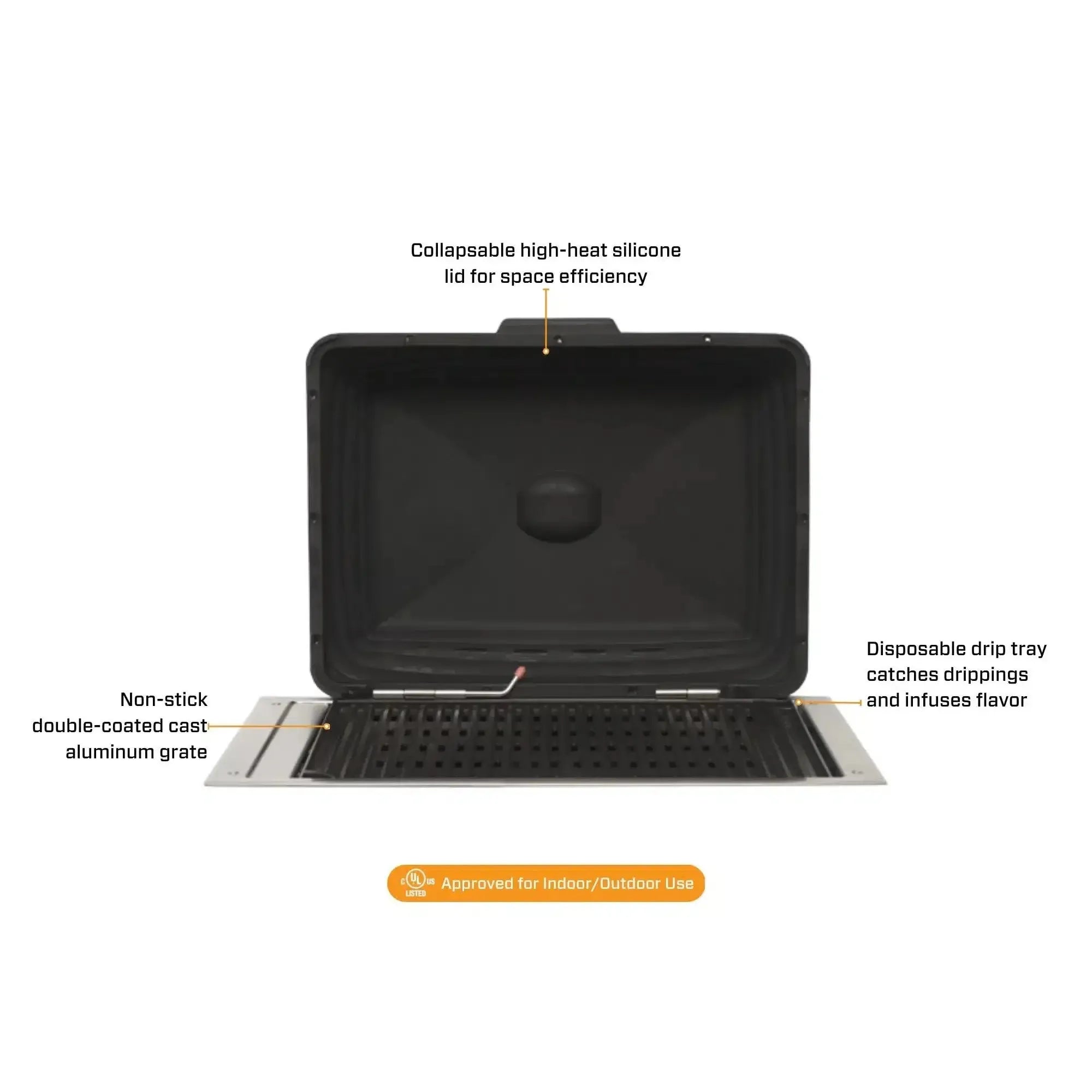 Kenyon SilKEN 18-Inch Built-In Electric Grill - 240V Remote Control