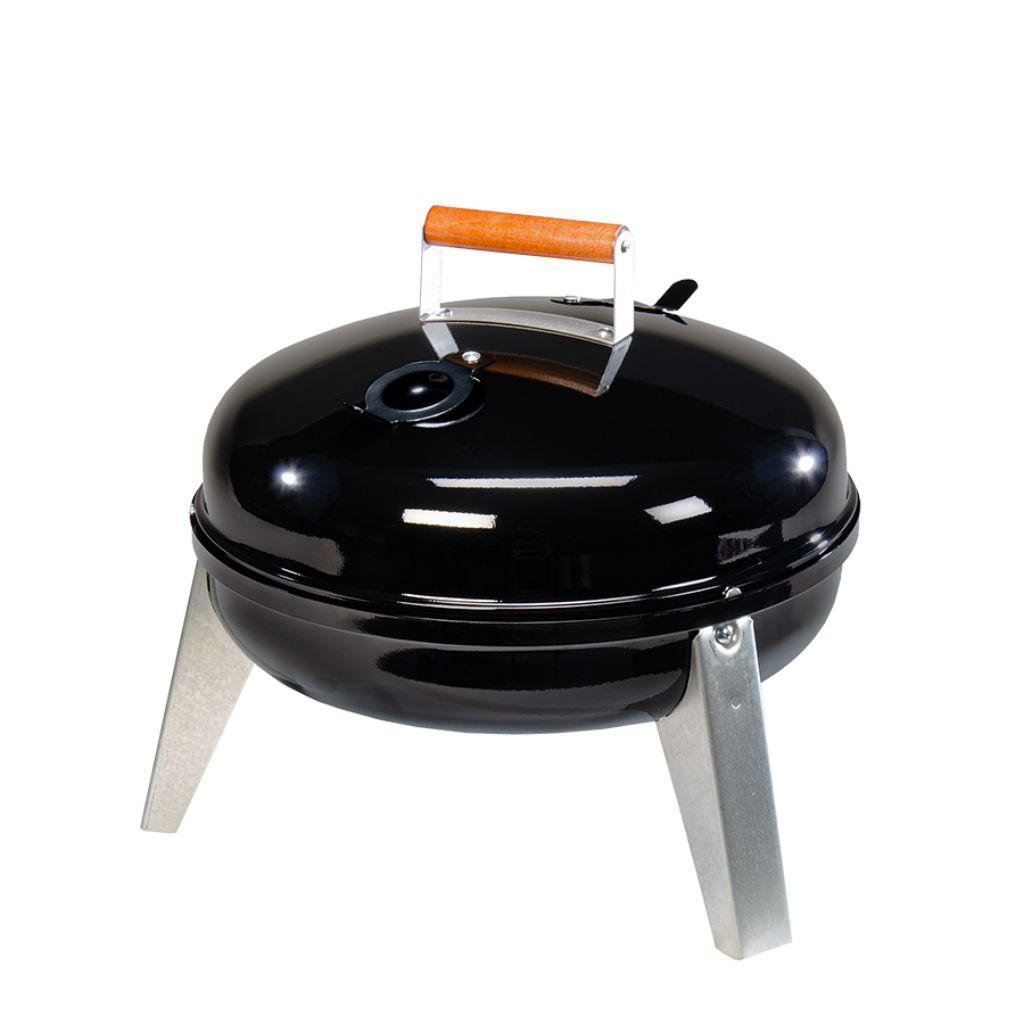 Americana 21-Inch Portable Dual Fuel Charcoal and Electric Grill - Black