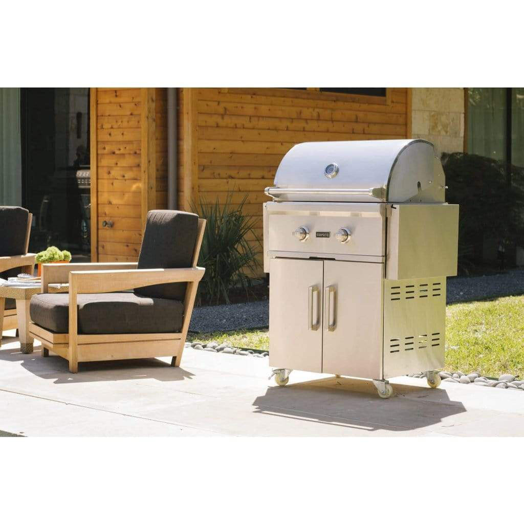 Coyote C-Series 28-Inch 2-Burner Freestanding Natural Gas Grill