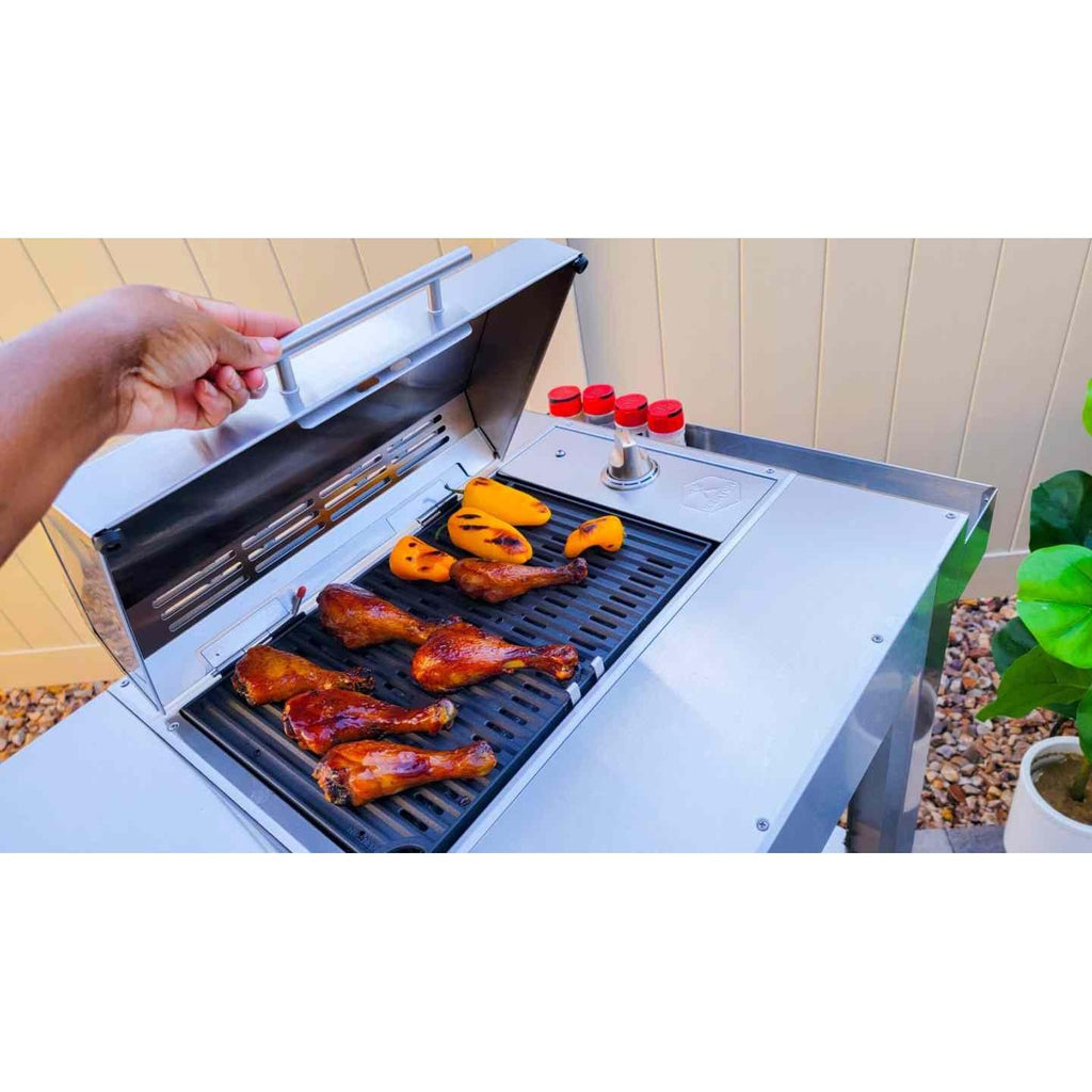 Kenyon City 40-Inch 120V Portable Electric Grill - Premium Freestanding Outdoor Cooking