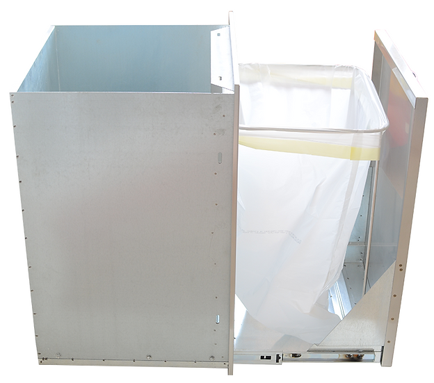 KoKoMo Grills Outdoor Kitchen Stainless Steel Trash Can or Liquid Propane Tank Drawer view 6