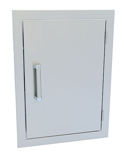 KoKoMo Grills Stainless Steel Built In Reversible Double Walled BBQ Island Vertical Door 17 x 24 inch