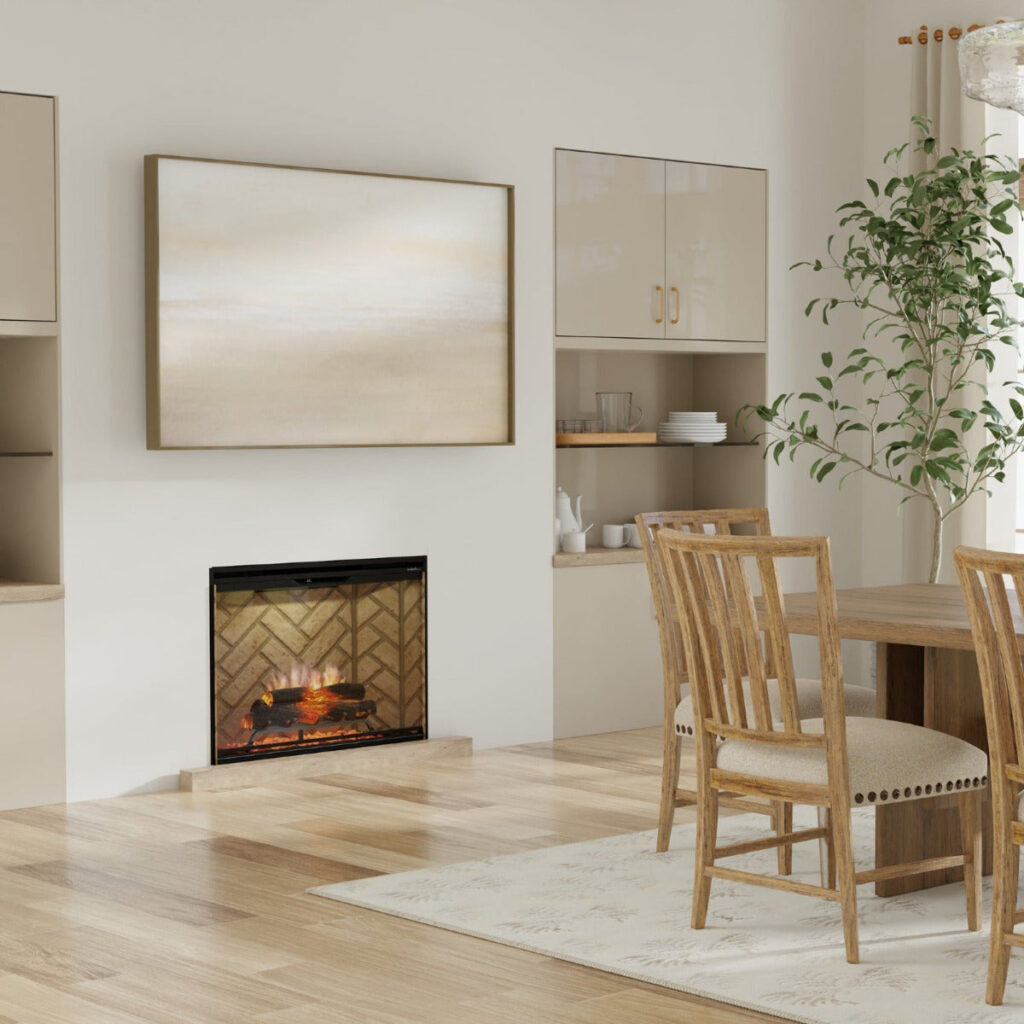Dimplex Revillusion 24-Inch Built-In Electric Fireplace - Herringbone (Model 500005733)