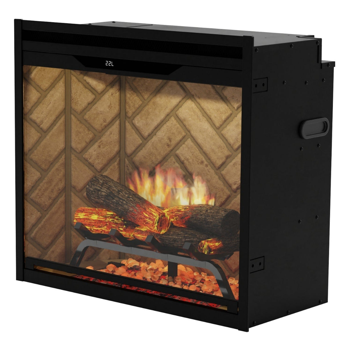 Dimplex Revillusion 24-Inch Built-In Electric Fireplace - Herringbone (Model 500005733)