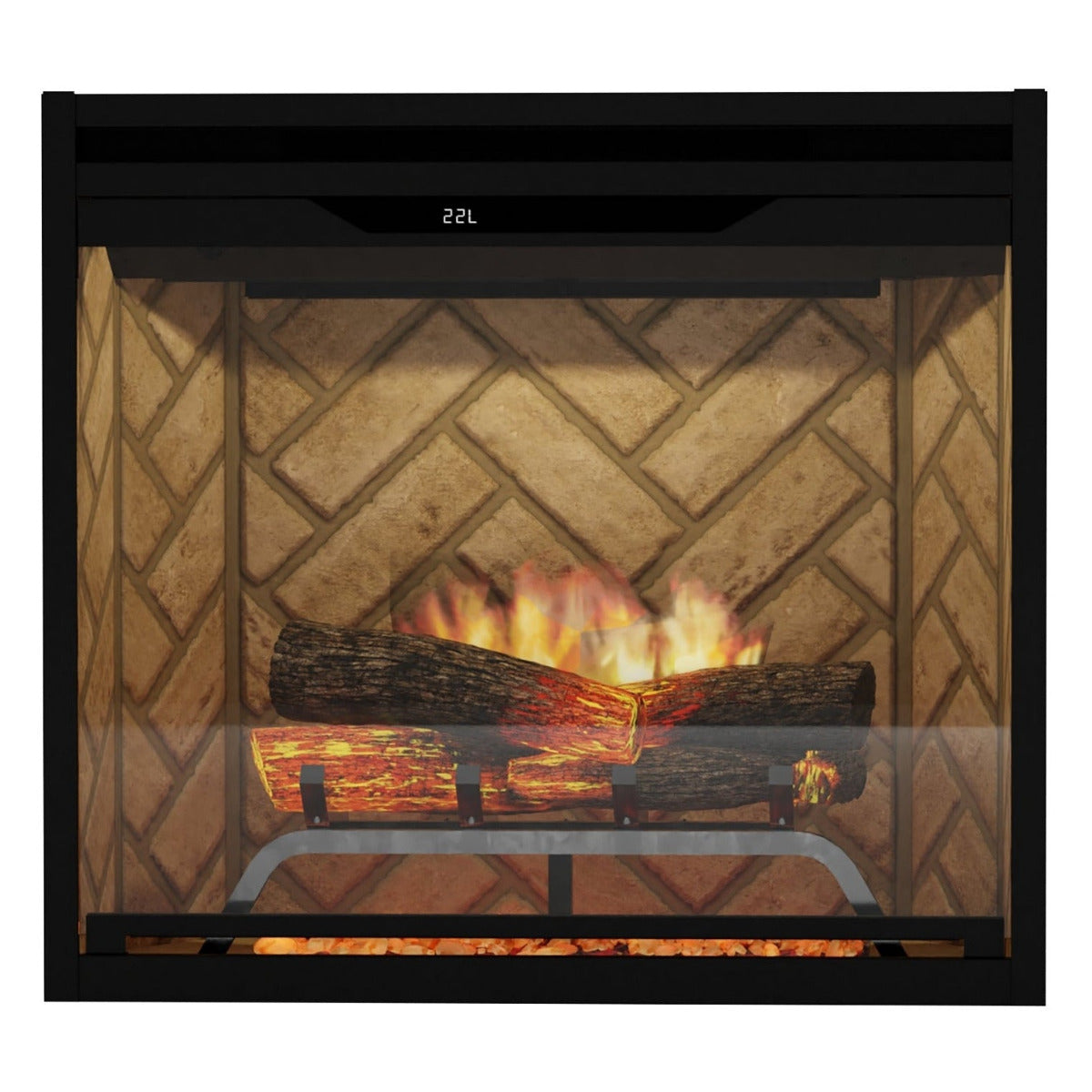Dimplex Revillusion 24-Inch Built-In Electric Fireplace - Herringbone (Model 500005733)