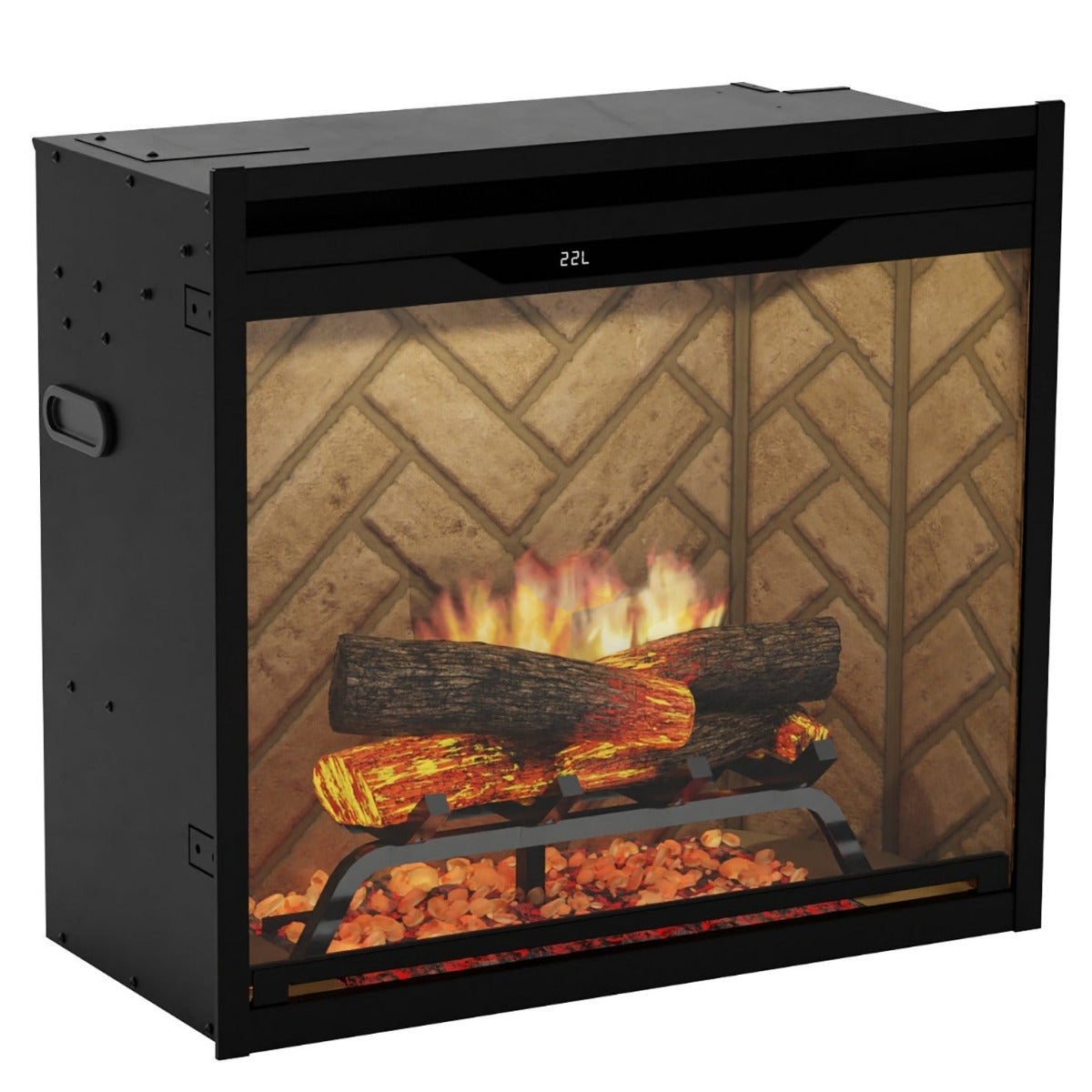 Dimplex Revillusion 24-Inch Built-In Electric Fireplace - Herringbone (Model 500005733)