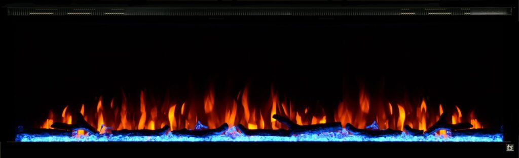 Touchstone Sideline Elite 72" Linear Flush Mount WiFi Smart Electric Fireplace (Model 80038)