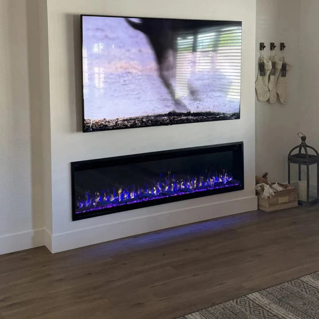 Touchstone Sideline Elite Pro 60" Black Smart Electric Fireplace (Model 80058)