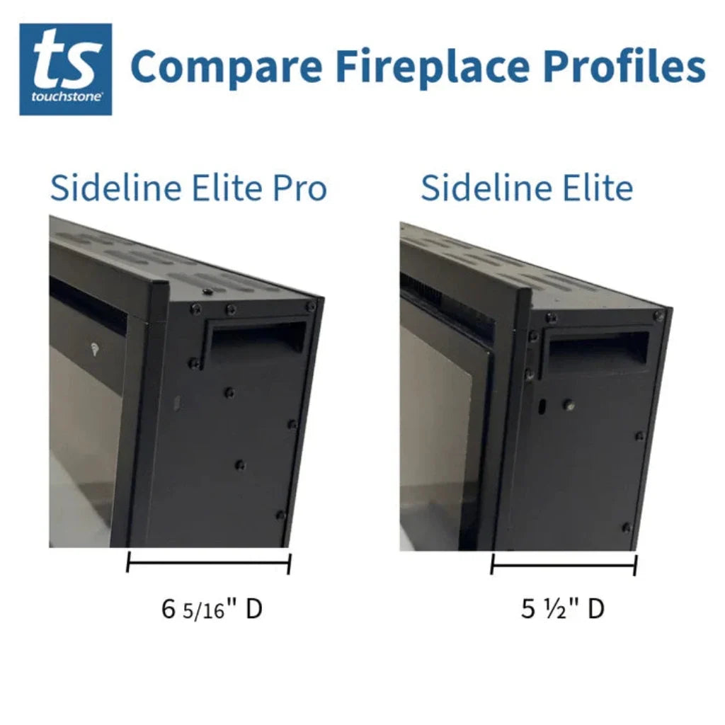 Touchstone Sideline Elite Pro 42" Black Smart Electric Fireplace (Model 80061)