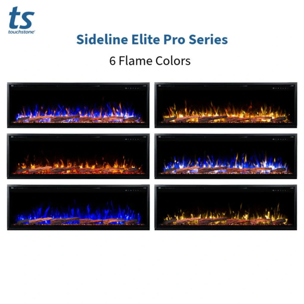 Touchstone Sideline Elite Pro 84-inch Black Smart Electric Fireplace (Model 80062)
