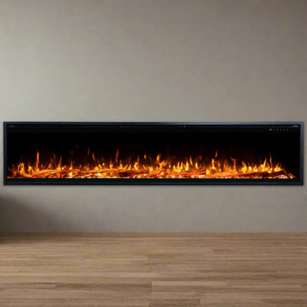 Touchstone Sideline Elite Pro 100-inch Black Smart Electric Fireplace (Model 80063)
