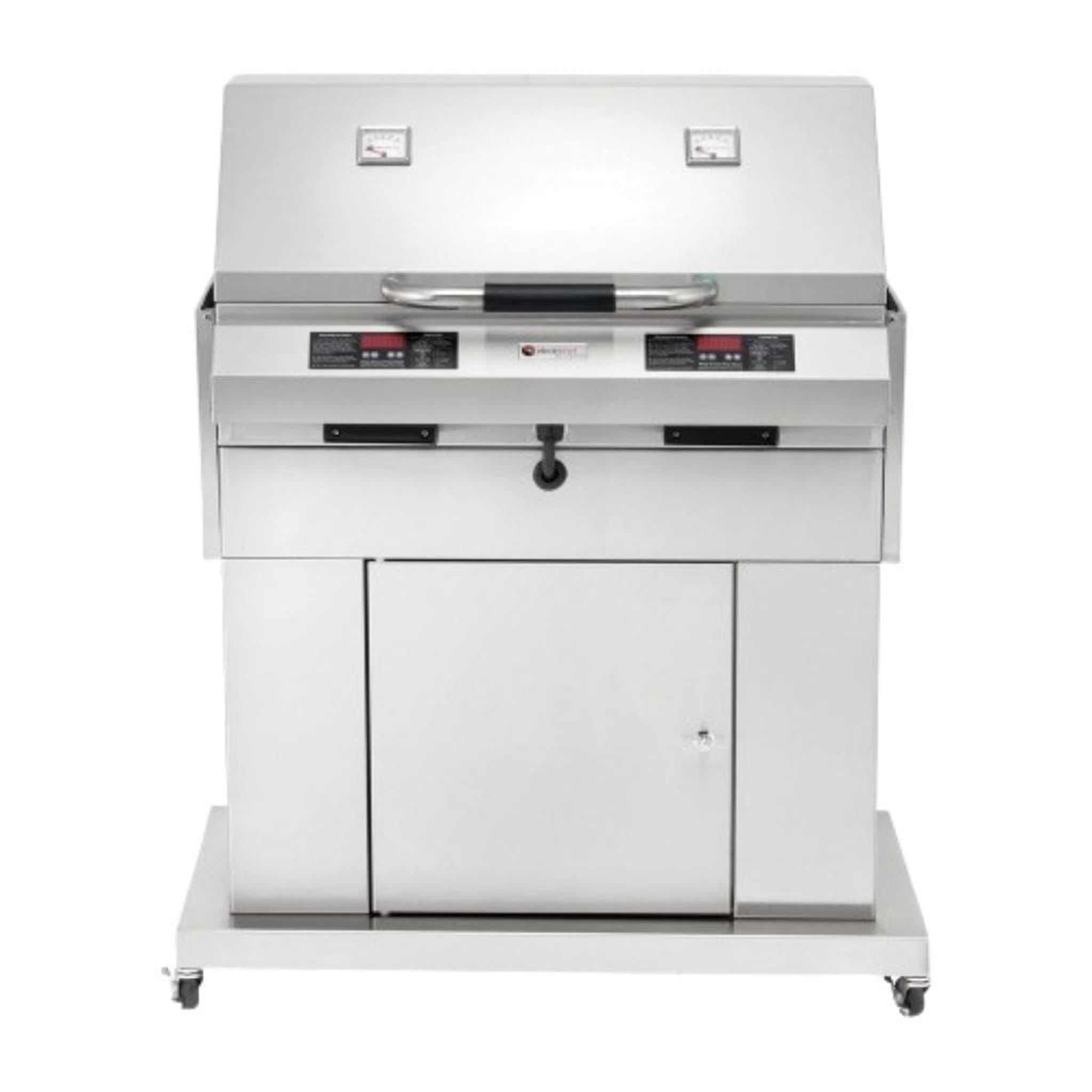 ElectriChef Ruby 32-Inch Dual-Zone Electric Grill with Closed-Base Cabinet