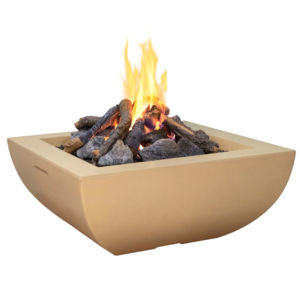 American Fyre Designs Bordeaux Square Concrete Fire Bowl