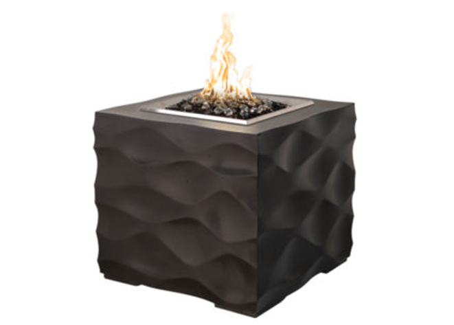 American Fyre Designs Voro Cube Concrete Fire Table