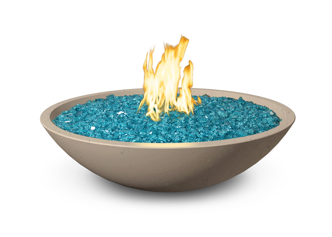 American Fyre Designs 24" Marseille Concrete Fire Bowl