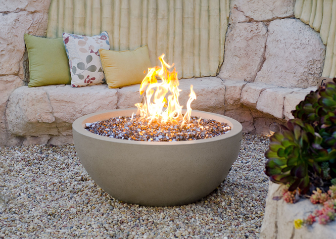 American Fyre Designs 36" Concrete Fire Bowl