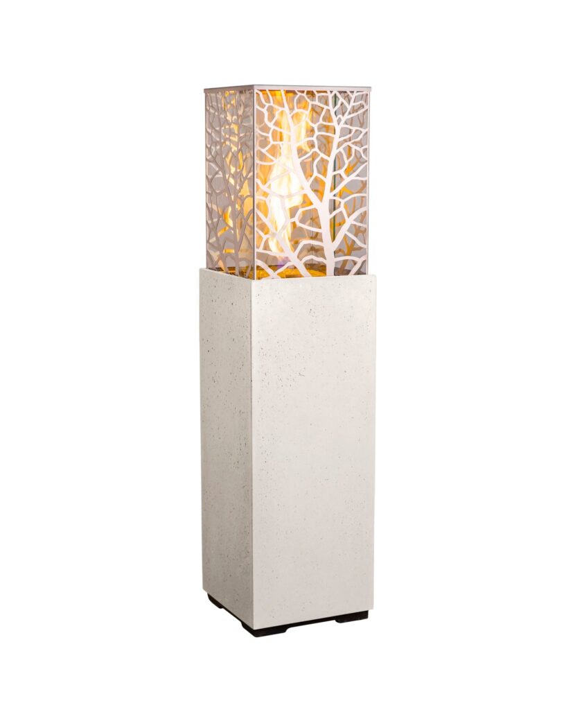 American Fyre Designs Magnolia Concrete Lantern with FyreStarter Ignition System