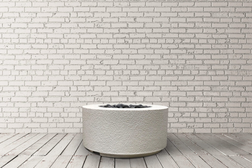 Prism Hardscapes 36" Cilindro Tuscany Concrete Fire Bowl