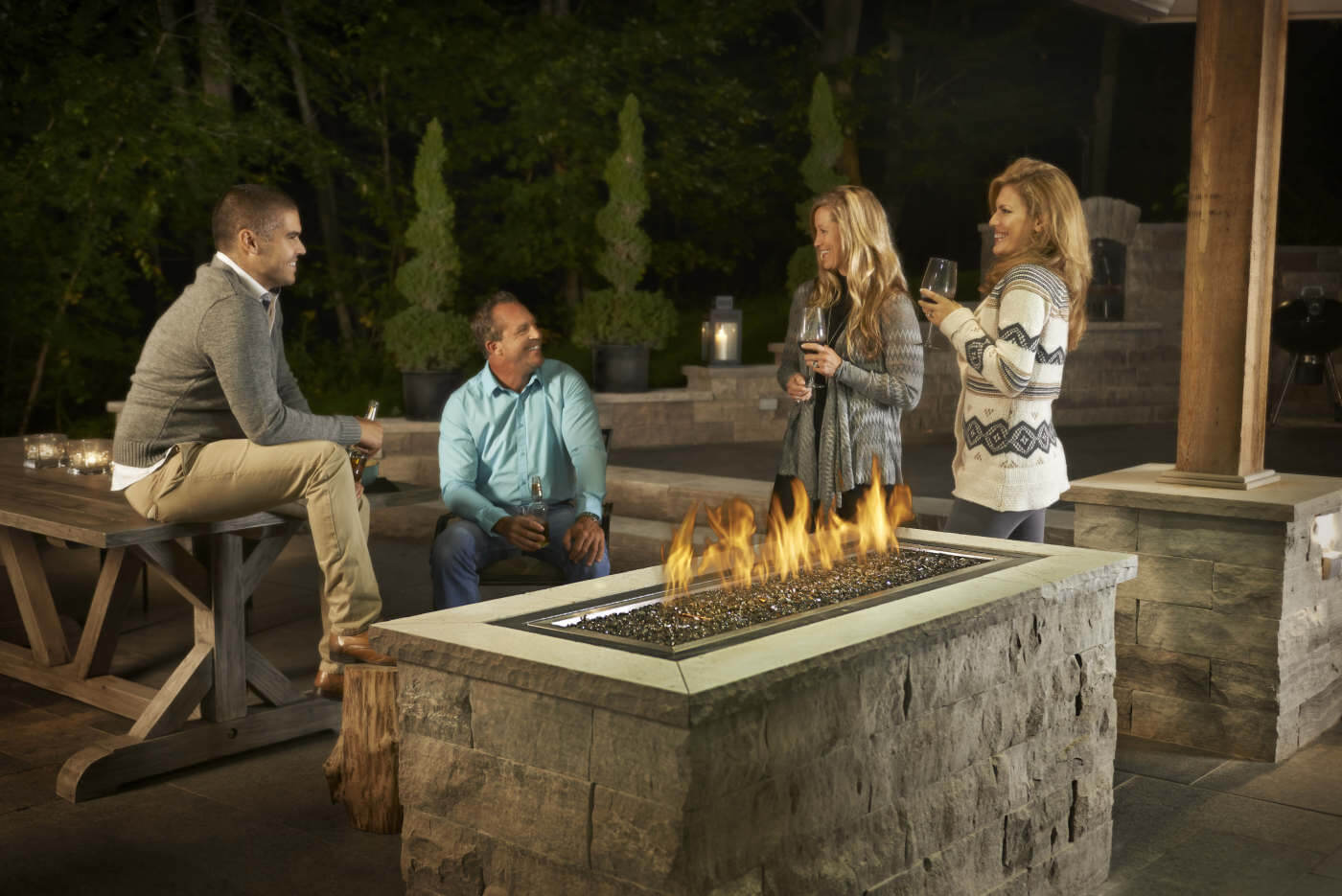 Napoleon Linear Gas Patioflame Fire Table (GPFL48MHP)