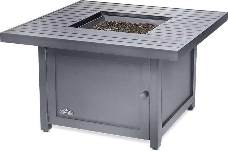 Napoleon Patioflame Hamptons Square Gas Fire Pit Table (HAMP2-GY)