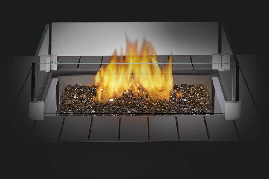 Napoleon Patioflame Hamptons Square Gas Fire Pit Table (HAMP2-GY)