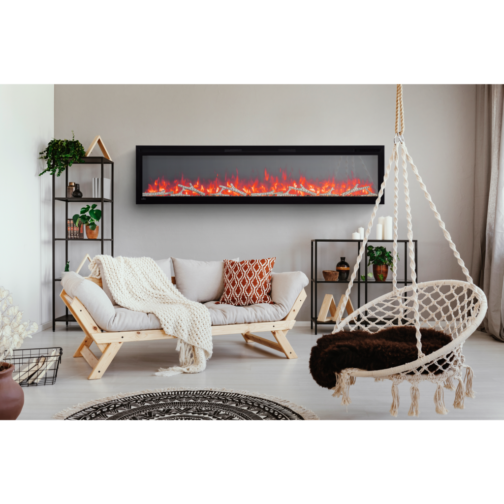 Napoleon Entice 72" Linear Wall Mount Electric Fireplace (Model NEFL72CFH-1)