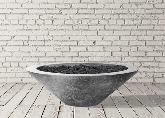 Prism Hardscapes 48" Embarcadero Concrete Fire Table