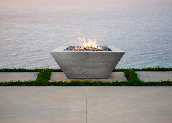 Prism Hardscapes Lombard Concrete Fire Table