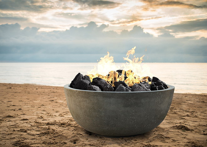 Prism Hardscapes 39" Moderno 1 Concrete Fire Bowl