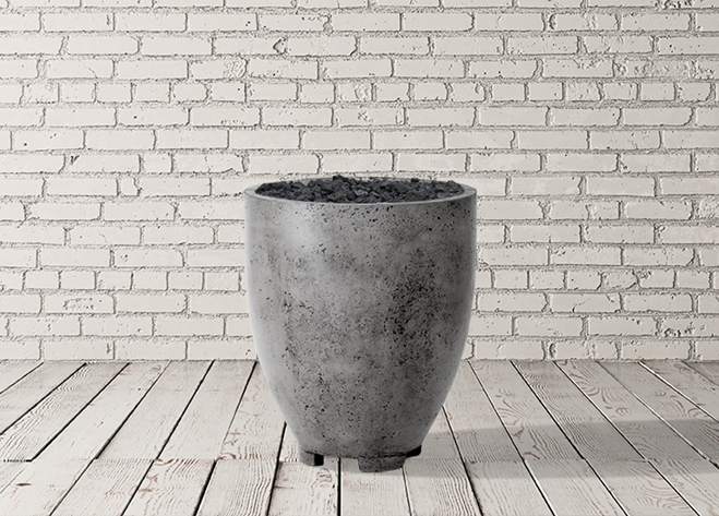 Prism Hardscapes 28" Pentola 1 Concrete Fire Pedestal