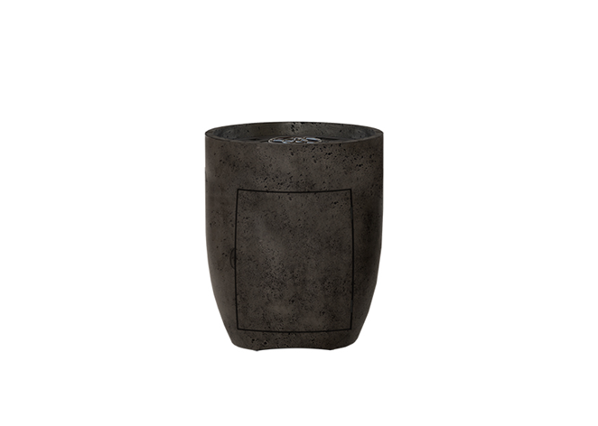 Prism Hardscapes 26" Pentola 3 Concrete Fire Pedestal with Tank Access – Propane