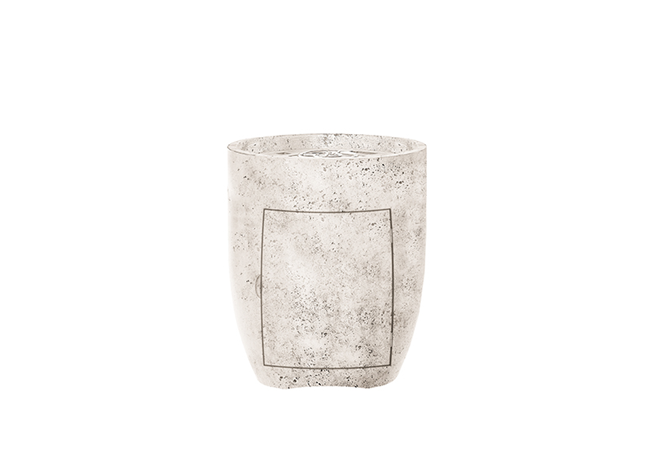 Prism Hardscapes 26" Pentola 3 Concrete Fire Pedestal with Tank Access – Propane