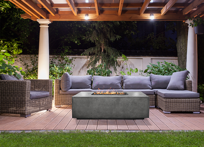 Prism Hardscapes Porto 68 Propane Concrete Fire Table