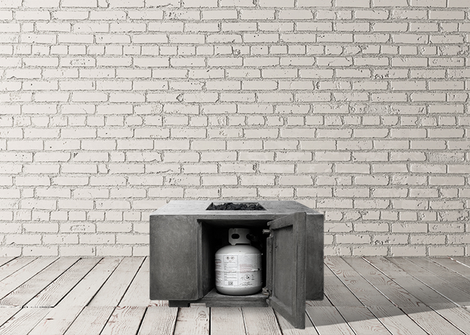 Prism Hardscapes Porto 68 Propane Concrete Fire Table