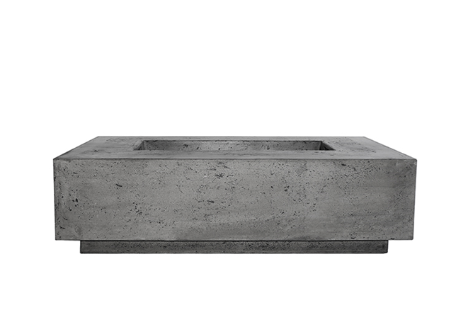 Prism Hardscapes 56" x 38" Tavola 1 Concrete Fire Table