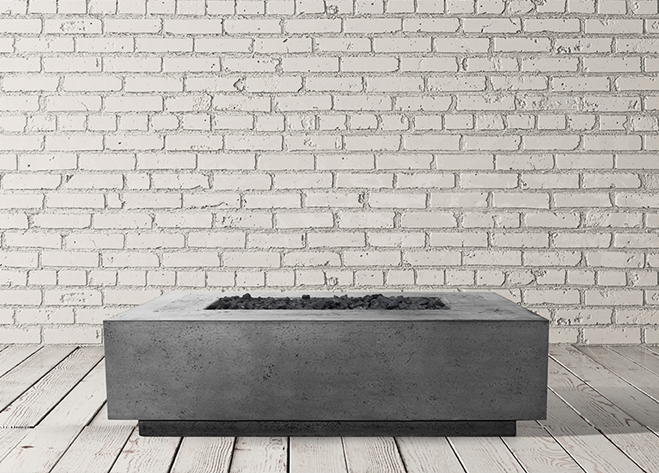 Prism Hardscapes 56" x 38" Tavola 1 Concrete Fire Table