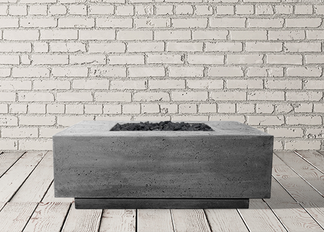Prism Hardscapes 48" x 48" Tavola 3 Concrete Fire Table