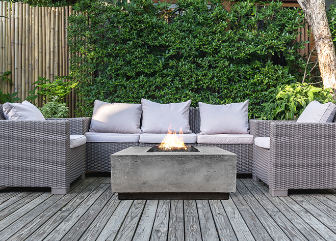 Prism Hardscapes 48" x 48" Tavola 3 Concrete Fire Table