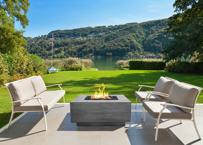 Prism Hardscapes Tavola 42 Concrete Fire Table