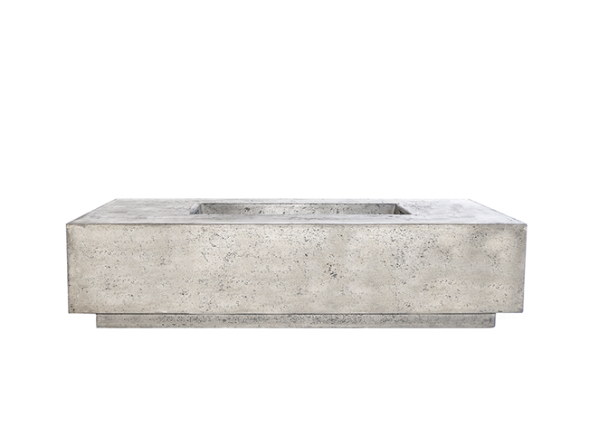 Prism Hardscapes 66" x 38" Tavola 4 Concrete Fire Table